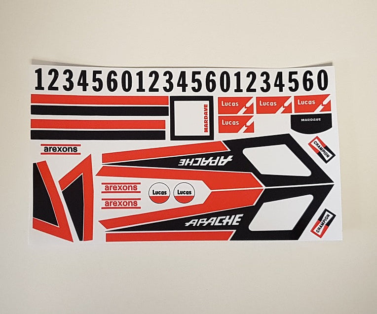 A100 - Apache Decal Set