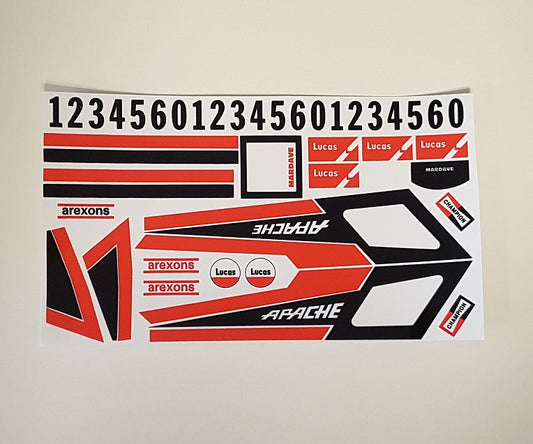 A100 - Apache Decal Set