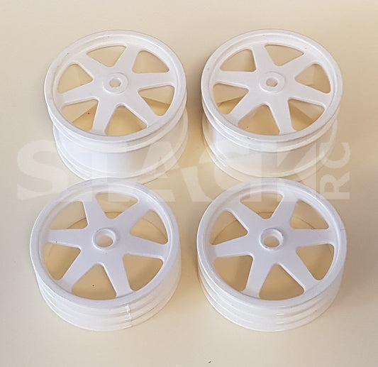 C214V 'Display Only' '94 White 6-Spoke Wheel Set