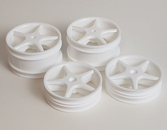 C210 5-Spoke White Wheel Set