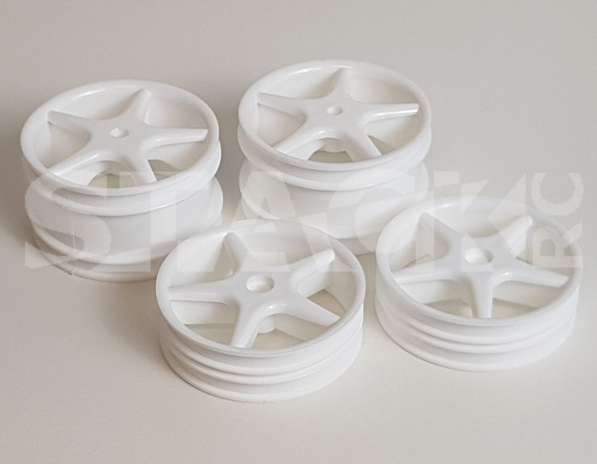 C210 5-Spoke White Wheel Set