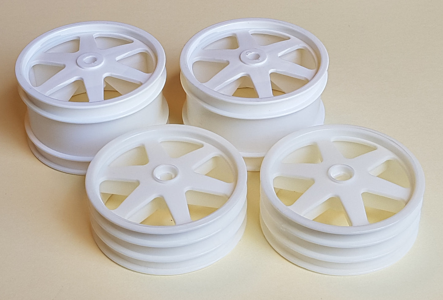 C214 NEW-STRONGER '94 White 6-Spoke Wheel Set