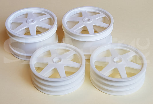 C214 NEW-STRONGER '94 White 6-Spoke Wheel Set
