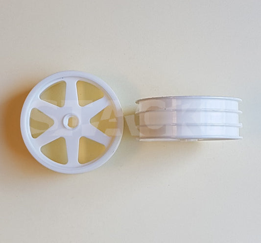 C3S NEW-STRONGER Front '94 White 6-spoke Wheel (each)