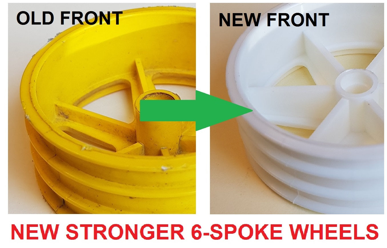 C3S NEW-STRONGER Front '94 White 6-spoke Wheel (each)