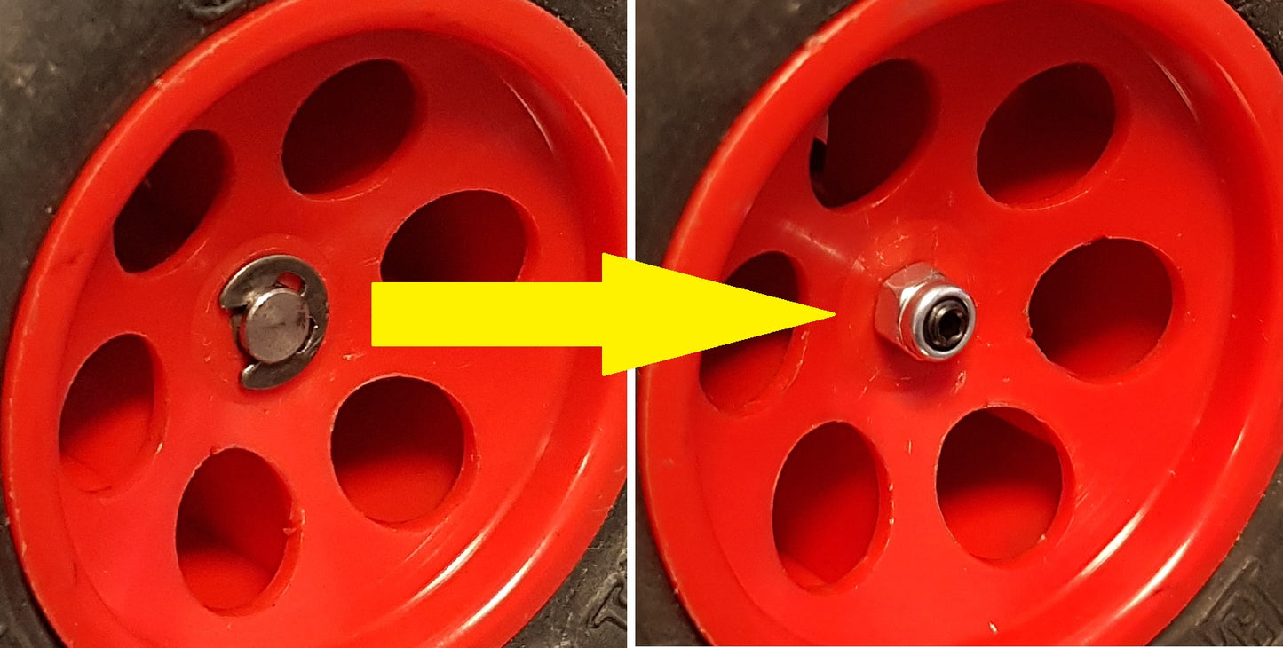 T44A Meteor Threaded rear axle set